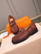 Hermes Red Calfskin Leather Man Shoes 061002 (9)_th.jpg